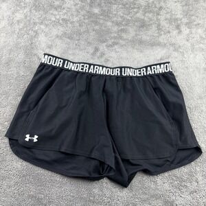 Under Armour Athletic Loose Fit Heatgear‎ Shorts Womens XL 10 Black